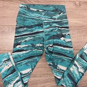 Lululemon Wunder Under High-Rise Tight. Blue Water Quartz. 28" (Size 6)
